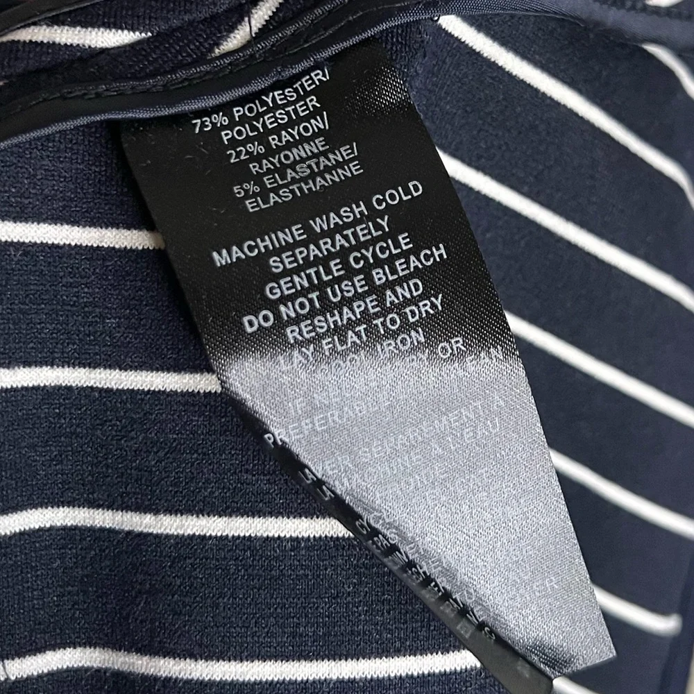 Sandro Studio Striped Blazer Navy & White - Picture 7 of 7